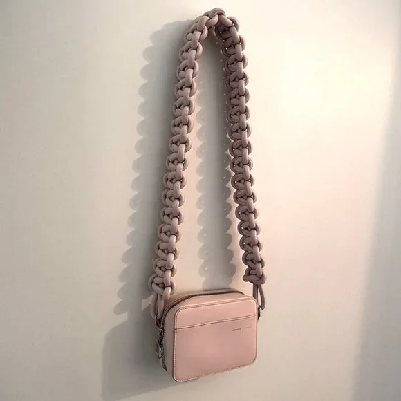 Kara Cobra Leather Camera Bag - Baby Pink - Picture 5 of 9